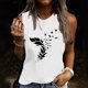 thumbnail image 2 of Moda mujer Casual sin mangas impreso señoras sudaderas Tops camisa chaleco fino Fridja  qr2116, 2 of 6