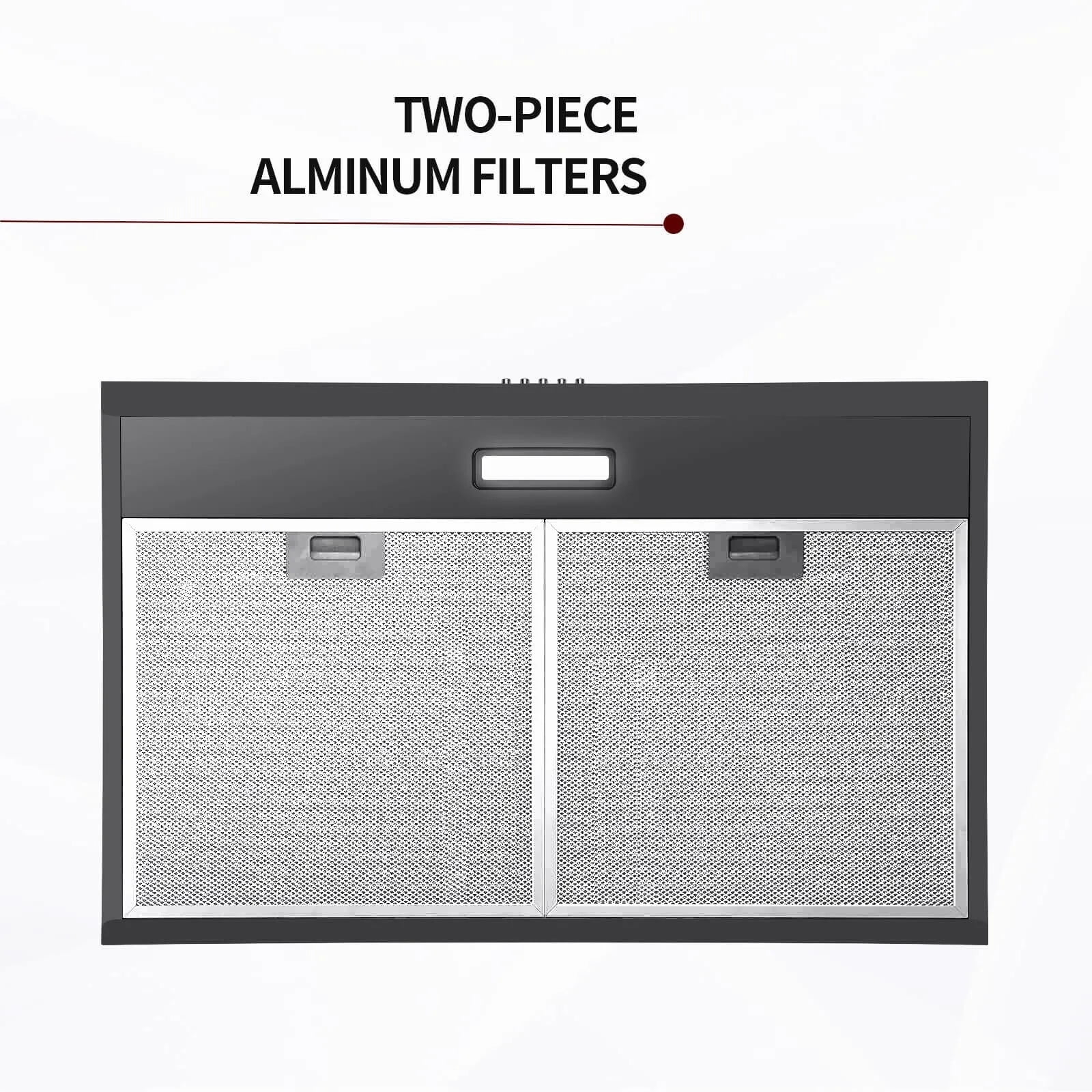 "Joeaonz 30"" Convertible Under Cabinet Range Hood with Mesh Filter and LED Light, 120V Stainless Steel Exhaust Vent"