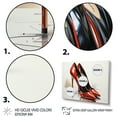 thumbnail image 3 of Designart "Black And Red High Heels Euphony VII" Fashion Floater Framed Canvas Art Print, 3 of 7
