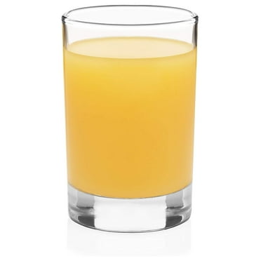 JaLuayh Heavy Base Juice Glasses, Set of 4, 5.5 fluid ounces
