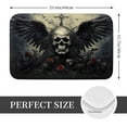 thumbnail image 2 of Kdxio Vintage Winged Rose Skull,16" x 24", Non-Slip Front Door Mats,Outdoor Welcome Mat Washable, 2 of 9