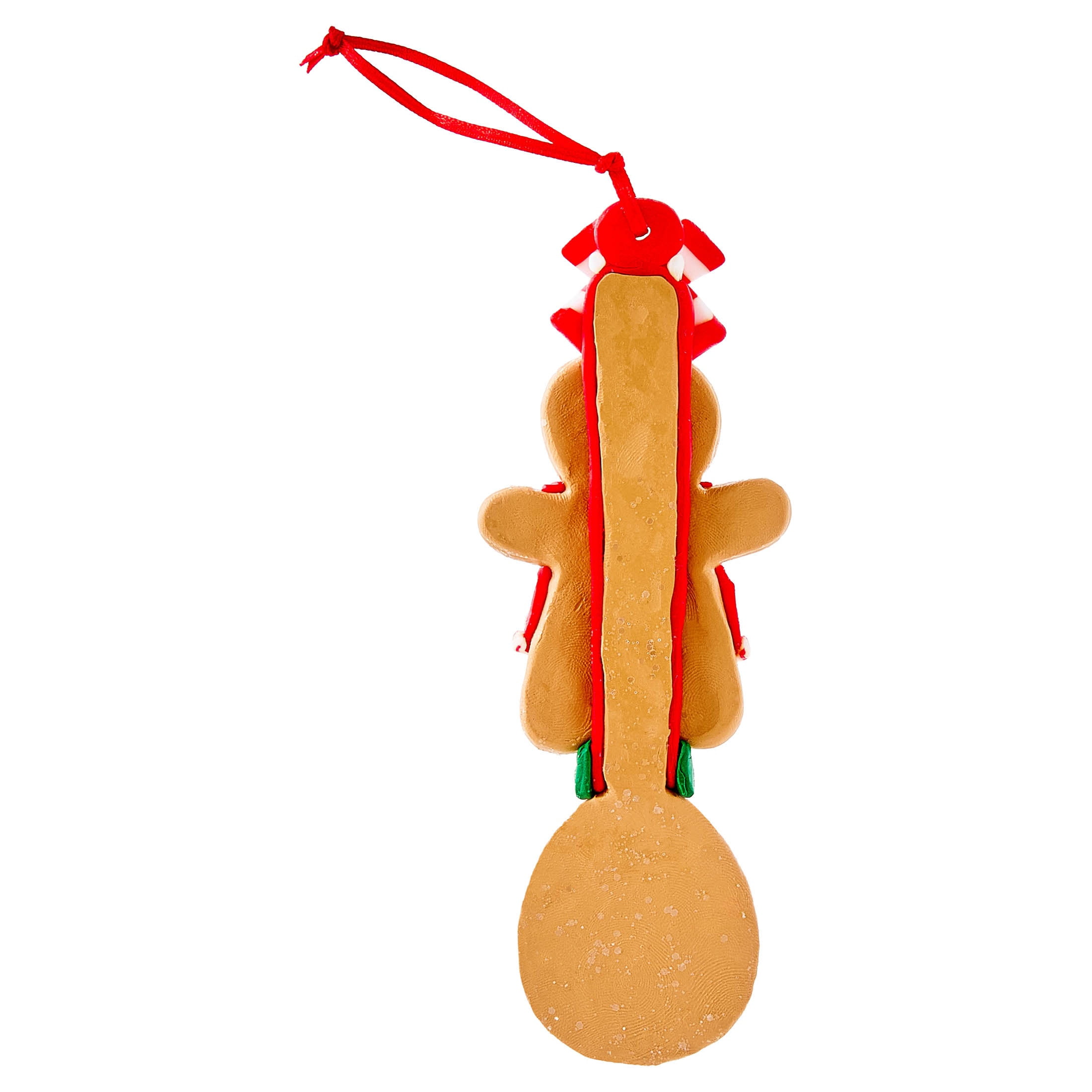 Multicolor Clay Dough Gingerbread Spoon Christmas Ornament, 5.5", by Holiday Time
