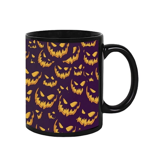Scary Jack-O-Lantern Faces Mug - Image by Shutterstock,