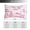 thumbnail image 2 of Balery Breast Cancer Pink Ribbons Awareness (2) Funda de Cojín Estampada, Regalos para Mujeres, Regalos de Amor para Ella, Regalos para Novia o Esposa, Funda de Almohada-16"x24", 2 of 6