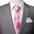 thumbnail image 2 of Pink Floral Men's Tie, 2 of 5