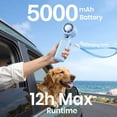 thumbnail image 5 of Lolsea Portable Handheld Mini Fan, 1-199 Speed Adjustable Turbo Desk Fans with 5000mAh Rechargeable Battery, LED Display, 5 of 8
