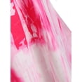 thumbnail image 4 of Más el tamaño del tinte del lazo Alto Bajo camiseta Rosegal Camisetas tallas grandes, 4 of 5