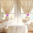 thumbnail image 4 of Clearance Under $0.66! Rose Curtain Tiebacks with Magnetic Holders for Window Drapes Bed Canopy Decor, 4 of 4