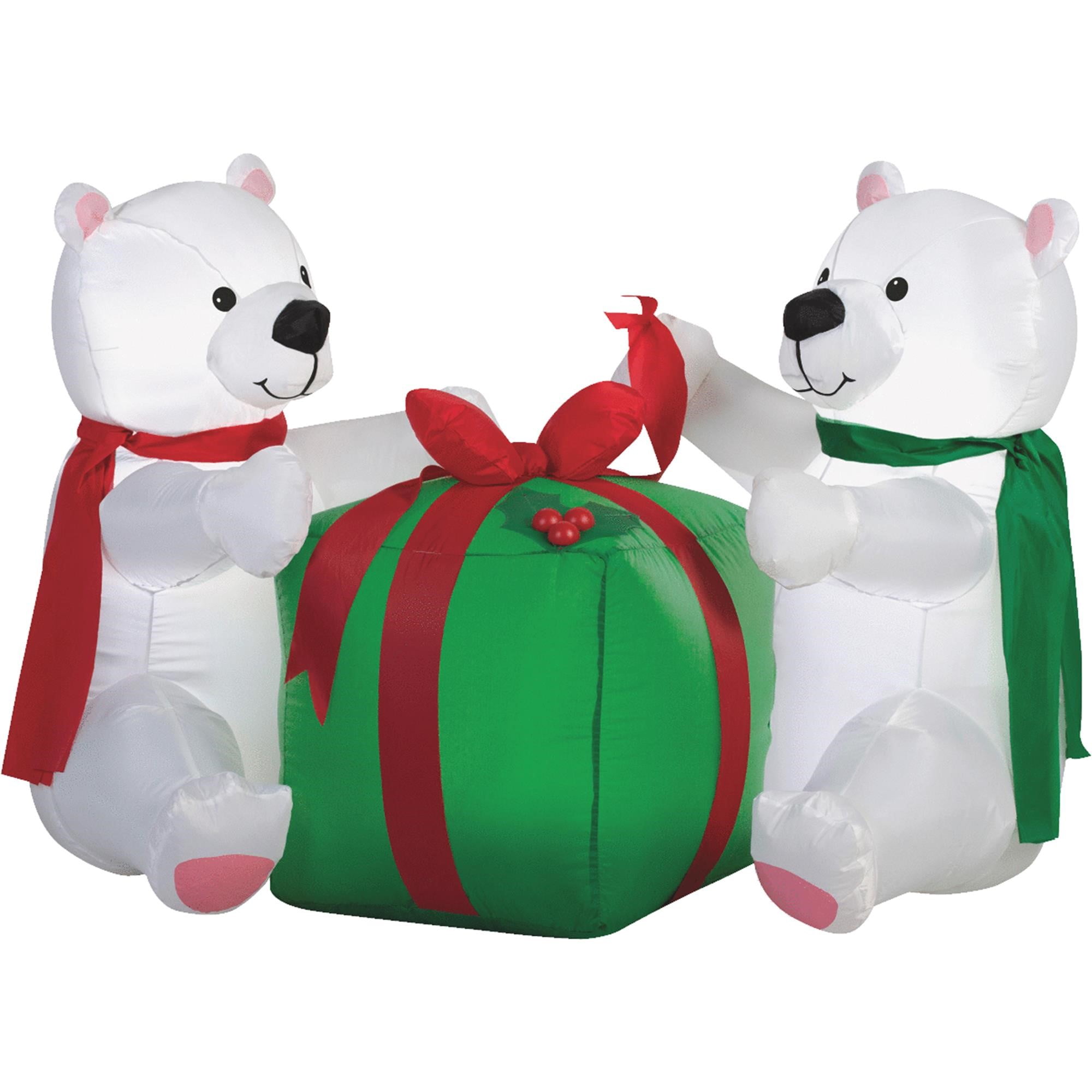 gemmy airblown inflatable polar bear cubs