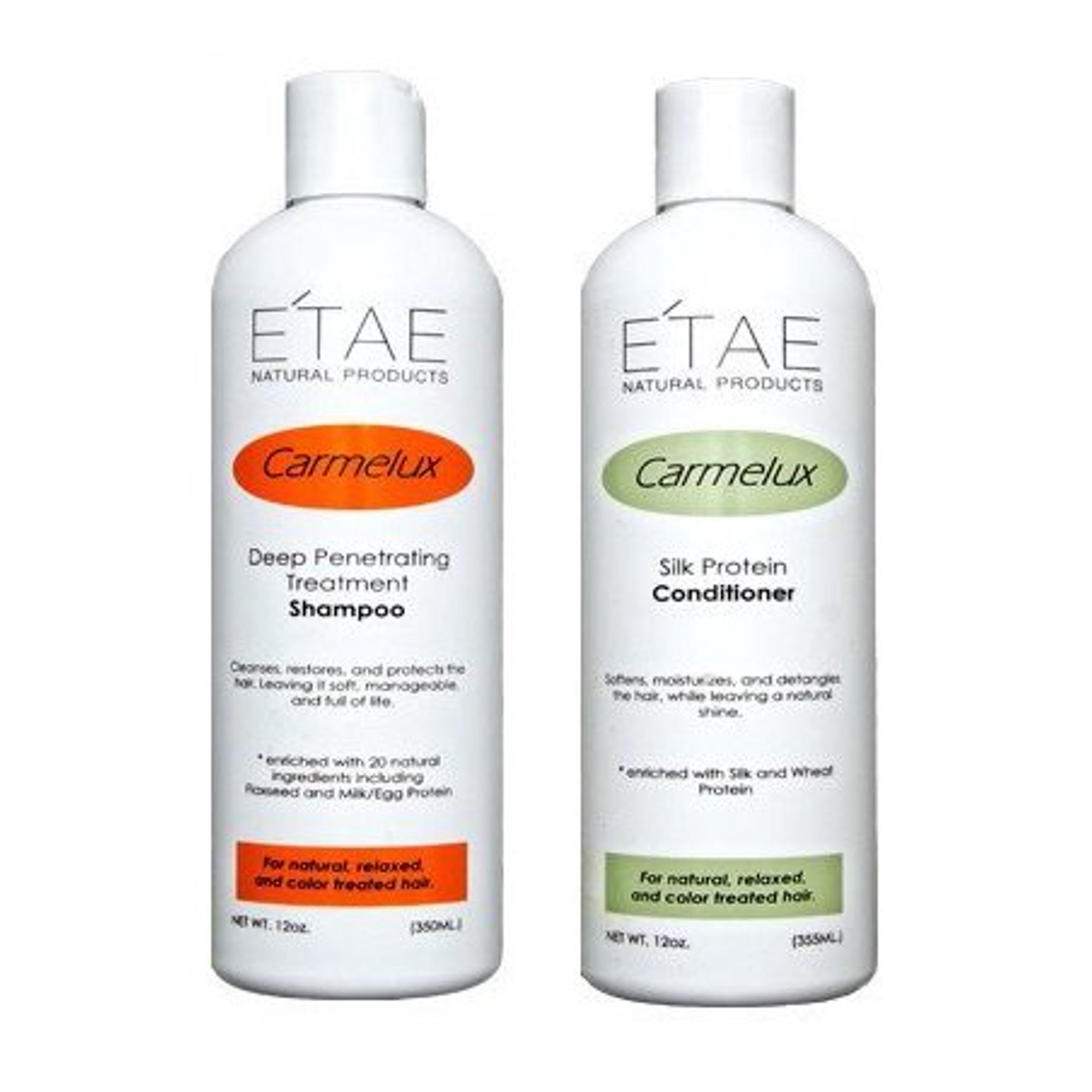 E Tae Natural Products Carmelux Shampoo 12oz And Conditioner