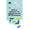o.b. Original ApplicatorFree Tampons, Unscented, Super, 40 Ct