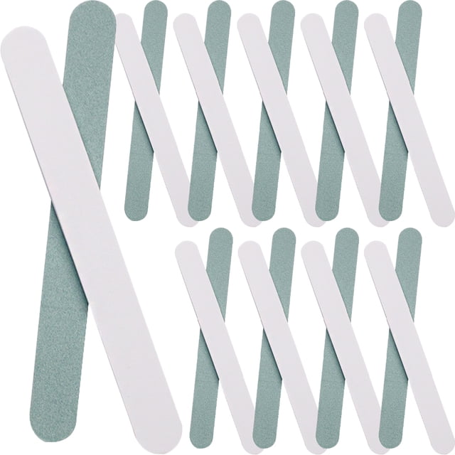 20 Pcs Limes à Ongles Polies Manucure Réparation de Ongles Bande Abrasive Simples Limes à Ongles Recto-Verso