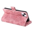 thumbnail image 4 of For Iphone 15 Multi-Card Totem Zipper Leather Phone Case(Pink), iPhone 12 Pro Max, 4 of 8