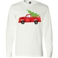 thumbnail image 3 of Inktastic Christmas Vintage Truck with Christmas Tree Long Sleeve T-Shirt, 3 of 5