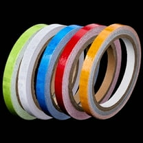 1set 5 rolls 5 colors PVC Safety Reflective Tapes for Bicycles Reflector Film Strips Stickers Mixed color 10mm 8m/roll 1 roll/color