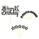 thumbnail image 1 of Decoración Para Tartas 18 Cumpleaños Hombre Mujer Feliz 18 Cumpleaños Decoración Para Tartas Estrellas Negras 18 Estrellas Decoración Para Tartas Adornos Para Tartas Para 18 Cumpleaños Decoración, 1 of 5