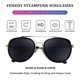 thumbnail image 3 of Gafas de sol retro Steam Punk redondas Steampunk doble puente aviador gafas para mujeres hombres Rojo Verde, 3 of 5