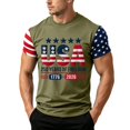 thumbnail image 2 of LWavelet Mens American Flag T-Shirt 4th of July T-Shirt USA Flag 1776 Patriotic Tee Memorial Day Tops, 2 of 4