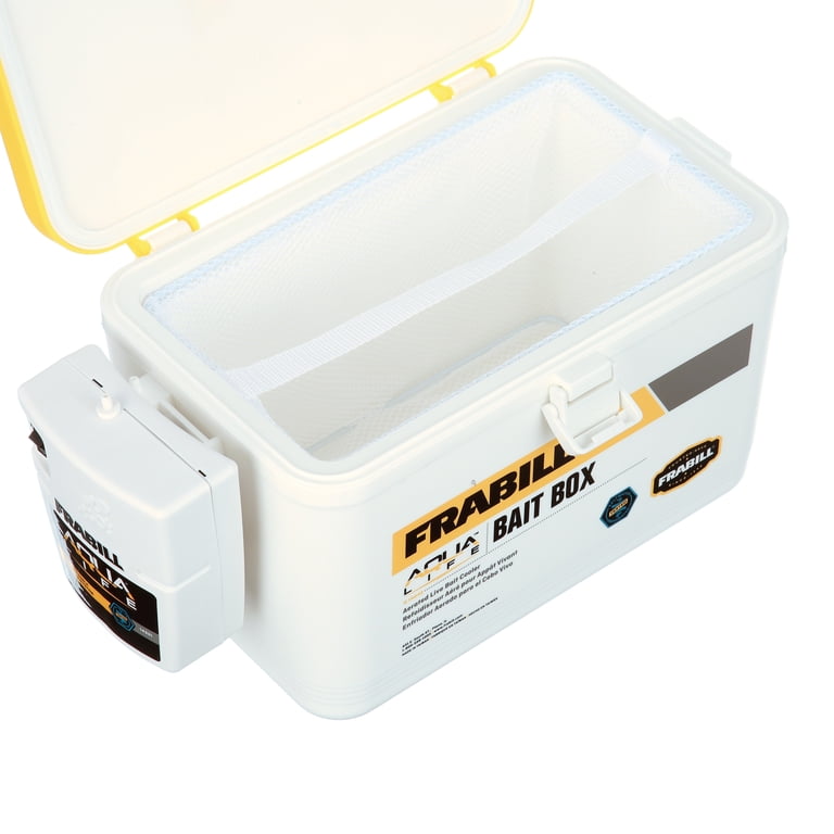 Free Shipping! Frabill Bait Box with Aerator 8 Quart, Oxygen-Rich Live Bait Cooler, Keeps Saltwater Bait Healthy - Walmart.com Free Shipping! Frabill Bait Box with Aerator 8 Quart, Oxygen-Rich Live Bait Cooler, Keeps Saltwater Bait Healthy - Walmart.com