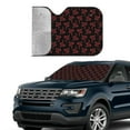 thumbnail image 3 of Kdxio Red Snake Print Front Windshield Sun Shade,Folding Auto Sunshade for Car Truck SUV-Small, 3 of 7