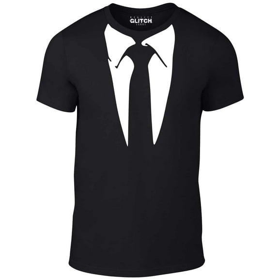 Reality Glitch Men's Suit T-Shirt Printed Graphic Tee