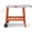Orange, variant on Feasto Outdoor Grill Table Cart, Pizza Oven Table with Wheels, Stainless Steel Countertop Cart with Foldable Extension Table,Food Prep Grill Cart for Outdoor BBQ