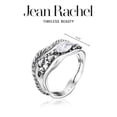 thumbnail image 6 of Jean Rachel Jewelry 925 Sterling Silver Statement Ring Marquise And Round Mix Cubic Zirconia, 6 of 8