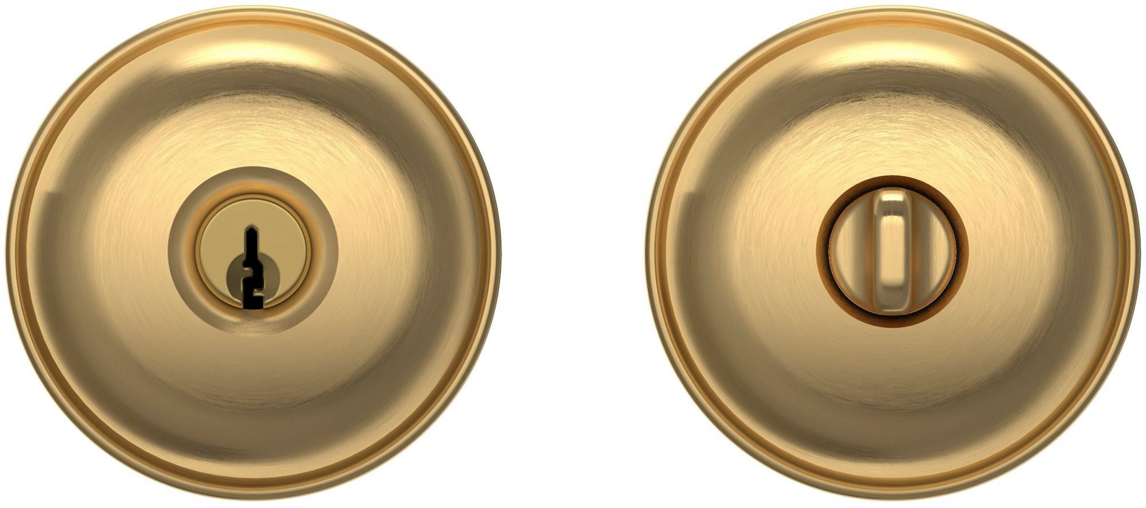 Baldwin 5205050ENTR Satin Brass & Black Estate Classic Keyed Baldwin 5205050ENTR Satin Brass & Black Estate Classic Keyed