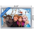 thumbnail image 3 of Disney Frozen - Group 10th Anniversary Wall Poster, 14.725" x 22.375" Framed, 3 of 5