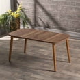 thumbnail image 3 of Walnut Marble Coffee Table with Wooden Legs,Modern Style Coffee Table for Living Room,Modern Rectangular Side Table for Living Room,Accent Table,Entryway Table,Center Table for Living Room, 3 of 7