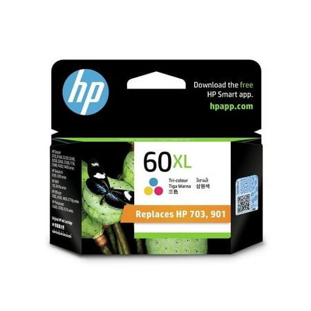 UPC: 0883585702589 | HP 60XL/901XL High Yield Tri-color Original Ink Cartridge (CC644WN)