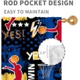 thumbnail image 4 of Basketball Curtains for Boys Bedroom, Sports Ball Game Basketball Player Cool Graffiti Navy Colorful Blackout Window Drapery for Kids Teens Baby Living Room Playroom Nursery 2 Panels, 84"x63" Inch, 4 of 5