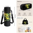 thumbnail image 7 of Garronmavis Black Green Cartoon Axolotl Printed Backpack Kit, 17 Inch Kawaii Amphibian School Bag Set with Insulated Lunch Container, Pencil Holder and Water Bottle Cover, 7 of 7