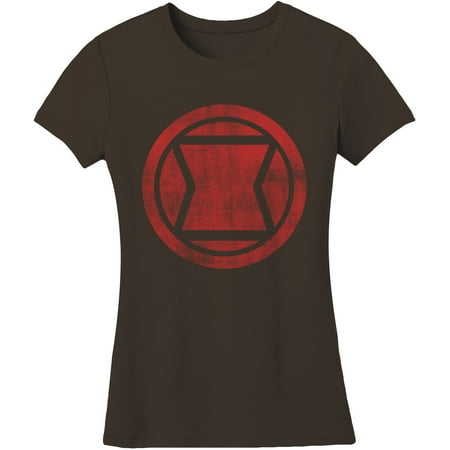 Black Widow - distressed icon Apparel T-Shirt -