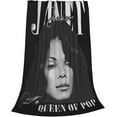 thumbnail image 2 of Janet Music Jacksson Flannel Blanket Air Conditioning Blanket Nap Blanket Sofa Throw Blanket Throw Blankets 50"X40", 2 of 6
