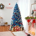 thumbnail image 4 of Costway 6 FT Artificial Christmas Tree, with 270 Warm White LED Lights 8 Lighting Modes, 4 of 10