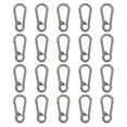 thumbnail image 2 of Spring Snap Hook, Heavy Duty Carabiner Keychain Clip Multipurpose Zinc Alloy Wear   For Travel Silver,Grey, 2 of 8