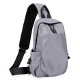 thumbnail image 3 of Bolso de hombre, bolso de mensajero, bolso de pecho informal de moda para hombre, bolso de tendencia simple, bolso de hombro de estilo japonés para mujer, 3 of 6