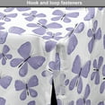 thumbnail image 4 of Butterfly Dog Crate Cover, Continuous Pattern of Monotone Abstract Winged Delicate Animal, Easy to Use Pet Kennel Cover Small Dogs Puppies Kittens, 7 Sizes, Lavender Blue and Dark Grey, by Ambesonne, 4 of 6