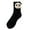 Black, variant on Women's Thermal Athletic Colorful Striped Casual Winter Lightweight Comfort Running Casual Socks Running Casual Socks