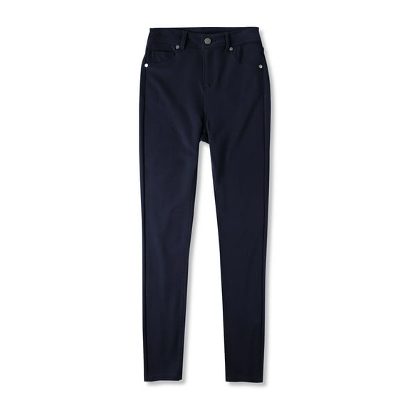 Ma Croix Womens High Waisted Compression Button Casual Office Wear Stretch Jeggings