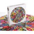 thumbnail image 2 of Puzzle-Blooming Color-1000 Pieces Color Challenge Blue Board Round Jigsaw Puzzles, 2 of 5