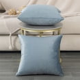 thumbnail image 6 of Square throw Pillow Cover Velvet Decorative Solid for Car Bedroom Coach as Gift, 20 x 20 inch, Blue, 6 of 6