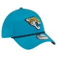 thumbnail image 3 of Men's New Era Teal Jacksonville Jaguars Perforated 39THIRTY Flex Hat, 3 of 5