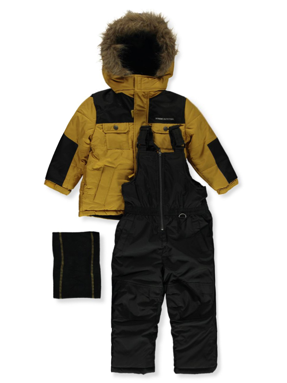 Iextreme Boys' 3Piece Colorblock Snowsuit Set turquoise, 5 (Little