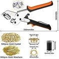 thumbnail image 4 of Eyelet pliers for tarpaulin, Eyelet pliers with 300 holes (10 mm diameter), 10 mm eyelet pliers for leather, fabric, 4 of 5