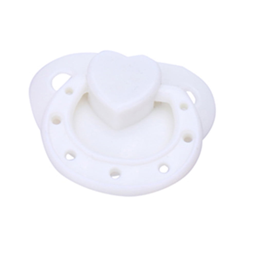Partheme Novelty Toys 3 Counts Dummy Pacifier For 26cm Dolls With Internal Magnetic Accessories as show