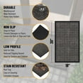 thumbnail image 3 of Ottomanson Heavy Duty Non-Slip Rubber Mat 18" x 30" Indoor Outdoor Waterproof Doormat for Entryway Garage Kitchen, Black, 3 of 5