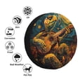 thumbnail image 4 of Salouo Starry Night Guitar Turtle Print Spare Tire Cover 14-17 inch Spare Tire Protector Universal Tough Tire Wheel Cover for Trailer SUV and Truck-15 inch, 4 of 6