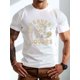 thumbnail image 1 of 1pc Men'S Summer T-Shirt - Casual Crew Neck with Geometric Beaver & Liquor Bottles Print, Slight Stretch Regular Fit Short Sleeve Top for Daily Wear, 1 of 5